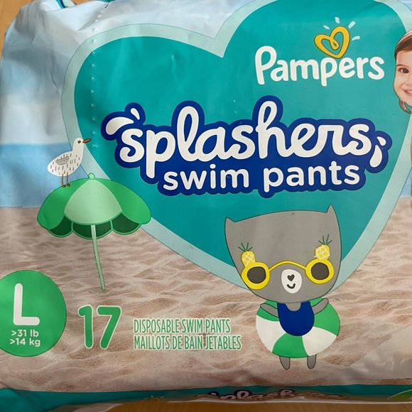 Pampers Disposable Large Pull Up Swim Diapers 17 Per Pack/3 Packs in Total NEW - Picture 1 of 5